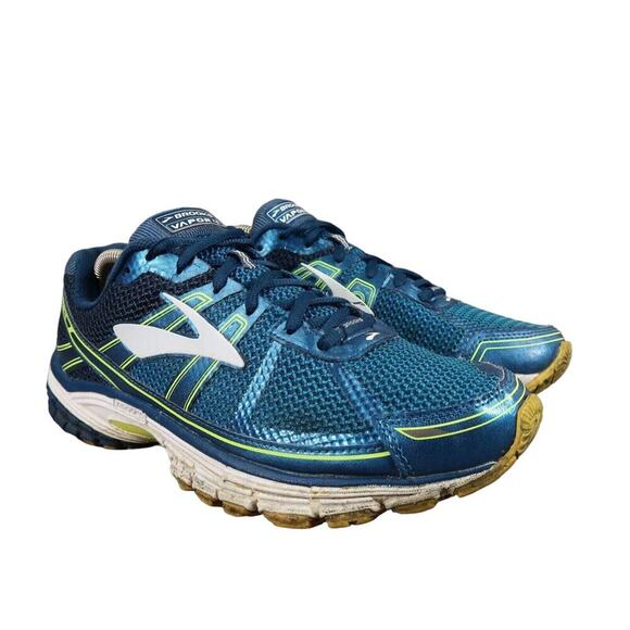 Brooks Shoes Mens 9 Athletic Trainers Vapor 4 Running Sport Active Walking Blue - Picture 1 of 14